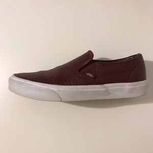 Vans Embossed Slip-On Burgundy